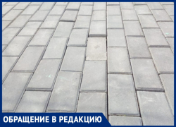 Владимир Крапива возмущен состоянием тротуара по улице Крылова Владимир Крапива возмущен состоянием тротуара по улице Крылова