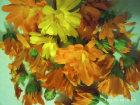 Новый участник конкурса Ольга Стрекалова делает картины из цветов