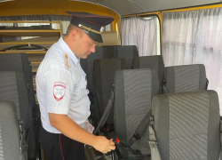 В Анапе полиция проверяет автобусы, перевозящие детей