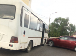 В Анапской из-за аварии произошла пробка