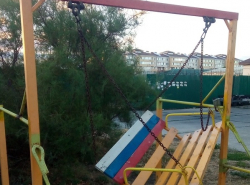 Вип-скамейка в одном из дворов