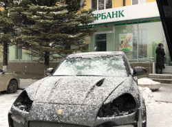 Съездил под Рождество в гости в Ростов и остался без фар!