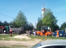 Работы продолжаются и пробки тоже